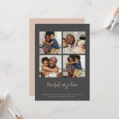 4 枚の写真テンプレート カード (正面/裏面インサイチュ)