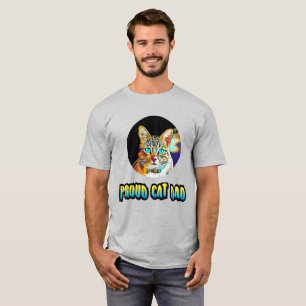 4.猫最高のパパのTシャツ、猫好きシャツ、猫 Tシャツ