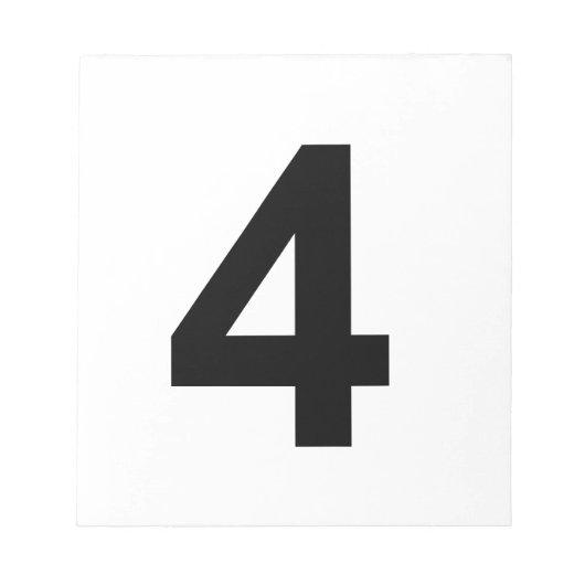 4 – 番号4 ノートパッド (正面)