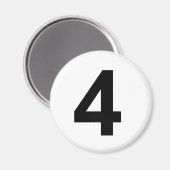 4 – 番号4 マグネット (正面/裏面)