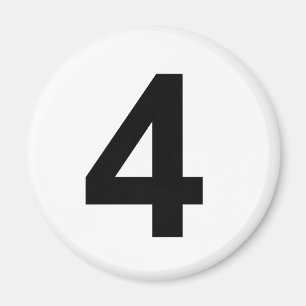 4 – 番号4 マグネット