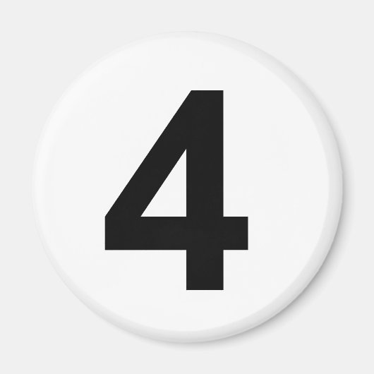 4 – 番号4 マグネット (正面)