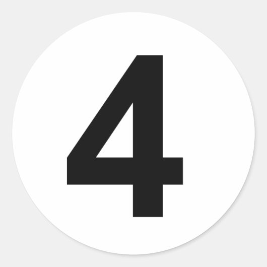 4 – 番号4 ラウンドシール (正面)