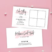 4"角ケーキ切断ガイド2x2パーティーサービス エンクロージャーカード