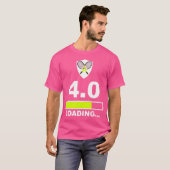 4 0レーティング負荷テおもしろいニス Tシャツ (正面フル)