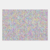 4,000人以上の少年の名前Word検索パズル解決済み ラッピングペーパーシート (正面2)