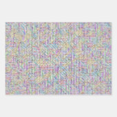 4,000女の子の名前ワード検索パズル解決済み ラッピングペーパーシート (正面2)