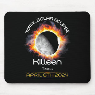 4.08.24トータル太陽のEclipse 2024 Killeenテキサス州 マウスパッド