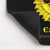 4.08.24 Eclipse 2024エリー太陽のペンシルバニア州 マウスパッド (コーナー)