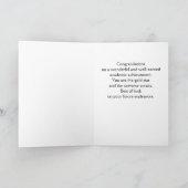 4.0 GPAおめでとう金ゴールドスターグリッター効果 カード (内部)