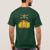 4/12th騎兵隊CIB VSR M113 ACAVのワイシャツ Tシャツ (裏面)