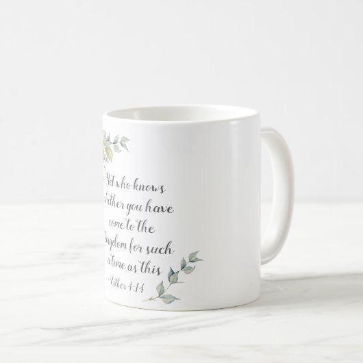 4:14は来、このときのために国に行った。 コーヒーマグカップ (正面右)