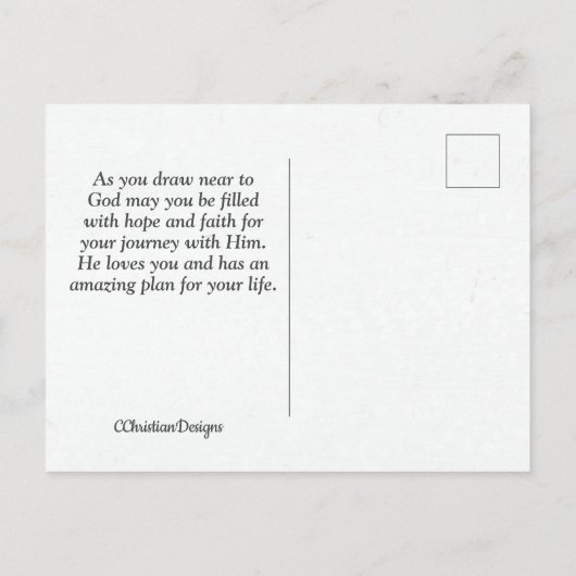 4:14は来、このときのために国に行った。 ポストカード (裏面)