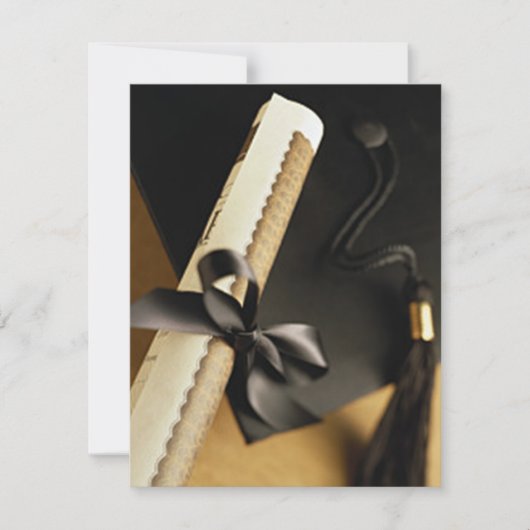 4.25インチx 5.5インチ写真のグラデーション発表 招待状 (正面)