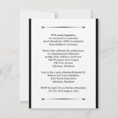 4.25インチx 5.5インチ写真のグラデーション発表 招待状 (裏面)