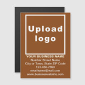 4.25インチx 5.6インチブラウン磁気カードのビジネスブランド (正面/裏面)