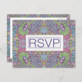 4.25インチx 5.6インチGroovyデイジーRSVP PostCard インビテーションポストカード (正面/裏面)