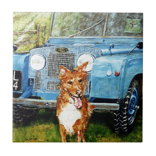 4.25"正方形の装飾的なセラミックタイル タイル (正面)