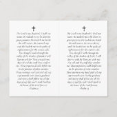 4.25 x 2.75インチフォトメモリアル祈りの言葉カード ノートカード (裏面)