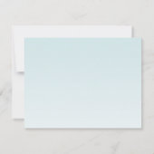 4.25 x 5.5アドバイスカード熱帯花オンブルーグラデーション 招待状 (裏面)