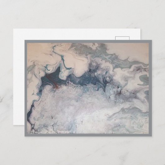 4.25" x 5.6"ヒースによる芸術による標準的な郵便はがき 案内ポストカード (正面/裏面)