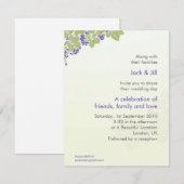 4.25x5.5のブドウ 招待状 (正面/裏面)