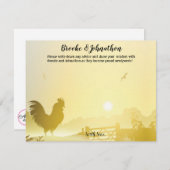 4.25x5.5アドバイスカードサニーモーニングファームカントリーRu 招待状 (正面/裏面)