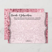 4.25x5.5アドバイスカードバラ金ゴールドグリッター 招待状 (正面/裏面)