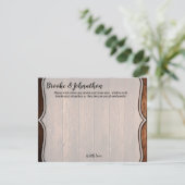 4.25x5.5アドバイスカードバーンウッドカントリー素朴 招待状 (スタンド正面)