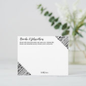 4.25x5.5アドバイスカードボホバッファロートライバルパターンB 招待状 (スタンド正面)