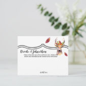 4.25x5.5アドバイスカードボーホディアバックヘッドブラウニング 招待状 (スタンド正面)