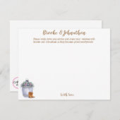 4.25x5.5アドバイスカード夏の国の結婚式素朴 招待状 (正面/裏面)