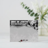 4.25x5.5アドバイスカード搭載Adeline Zade Meadows 招待状 (スタンド正面)