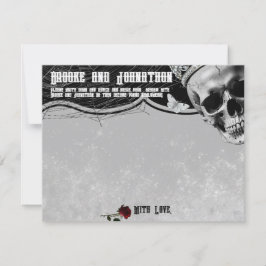 4.25x5.5アドバイスカード搭載Adeline Zade Meadows 招待状