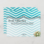 4.25x5.5アドバイスカードBoho Cacti Cactus Succulent B 招待状 (正面/裏面)