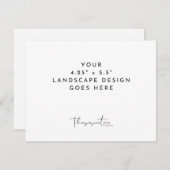 4.25x5.5インチカード印刷ランドスケープテンプレート エンクロージャーカード (正面/裏面)