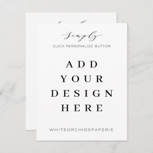 4.25x5.5インチカード印刷 エンクロージャーカード (正面/裏面)