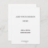 4.25x5.5インチカード印刷 出欠カード (正面/裏面)