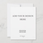 4.25x5.5インチ両面カード印刷 出欠カード (裏面)