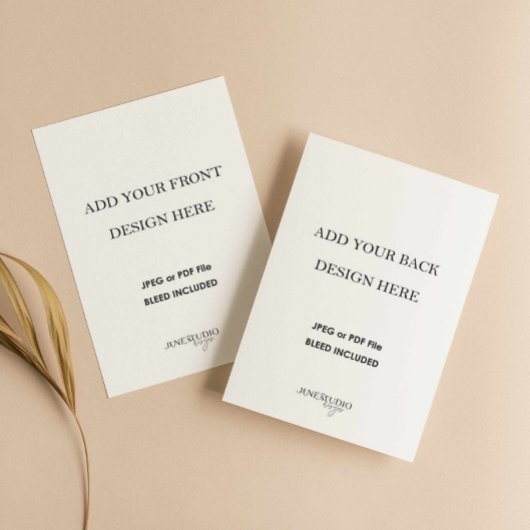 4.25x5.5インチ両面カード印刷 出欠カード