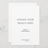 4.25x5.5インチ カード印刷 招待状 (正面/裏面)