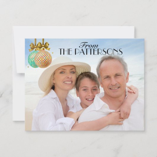 4.25x5.5フォトクリスマスカード シーズンカード (正面)