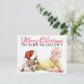 4.25x5.5フォトクリスマスカード シーズンカード (スタンド正面)