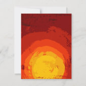 4.25x5.5方向カードアフリカサファリキリンサン 招待状 (裏面)