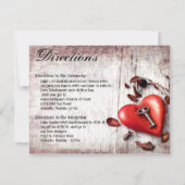 4.25x5.5方向カードカントリーウッド鍵へ私のHea 招待状 (正面)