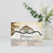 4.25x5.5方向カードサンセットバーンドカントリー素朴 招待状 (スタンド正面)