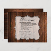 4.25x5.5方向カードバーンドウッドカントリー素朴 招待状 (正面/裏面)