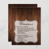 4.25x5.5方向カードバーンドウッドカントリー素朴 招待状 (正面/裏面)