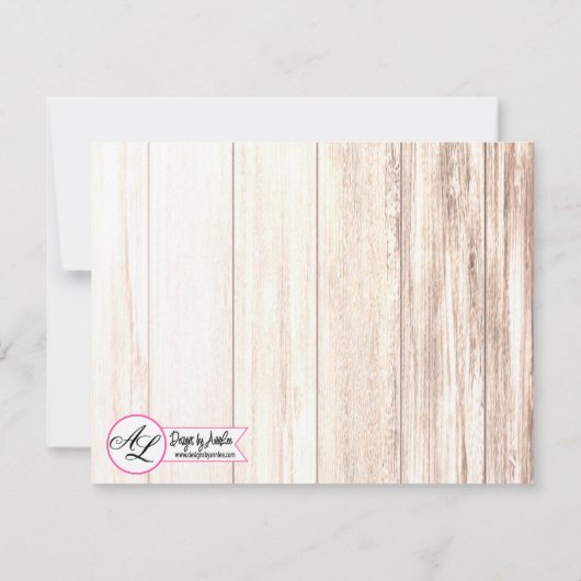 4.25x5.5方向カードブーツカントリーウェスト素朴 招待状 (裏面)