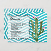 4.25x5.5方向カードボホカクティサボキュレン 招待状 (正面/裏面)